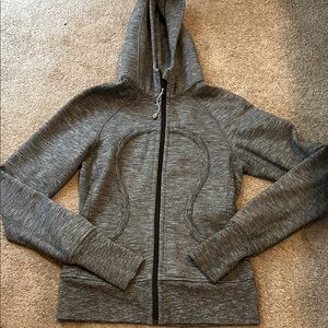 Lululemon Dark Gray Full Zip Scuba Jacket Size 4